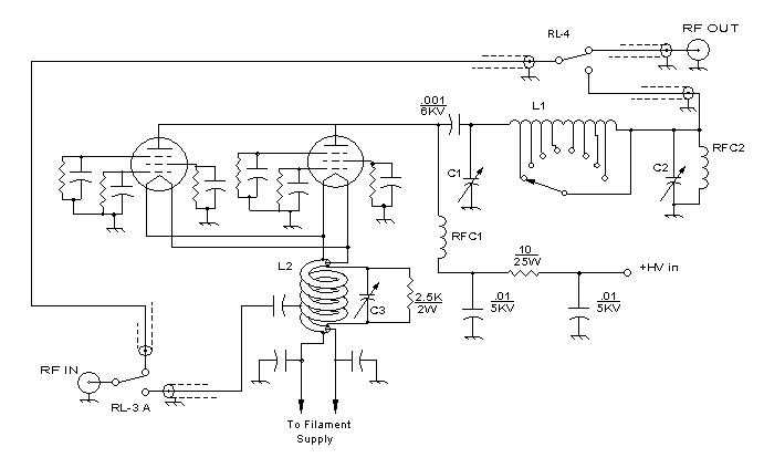 Schematic for 813 amplifier